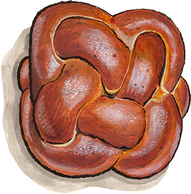 German Challah illustration